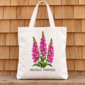 Tote bag Digitalis purpurea